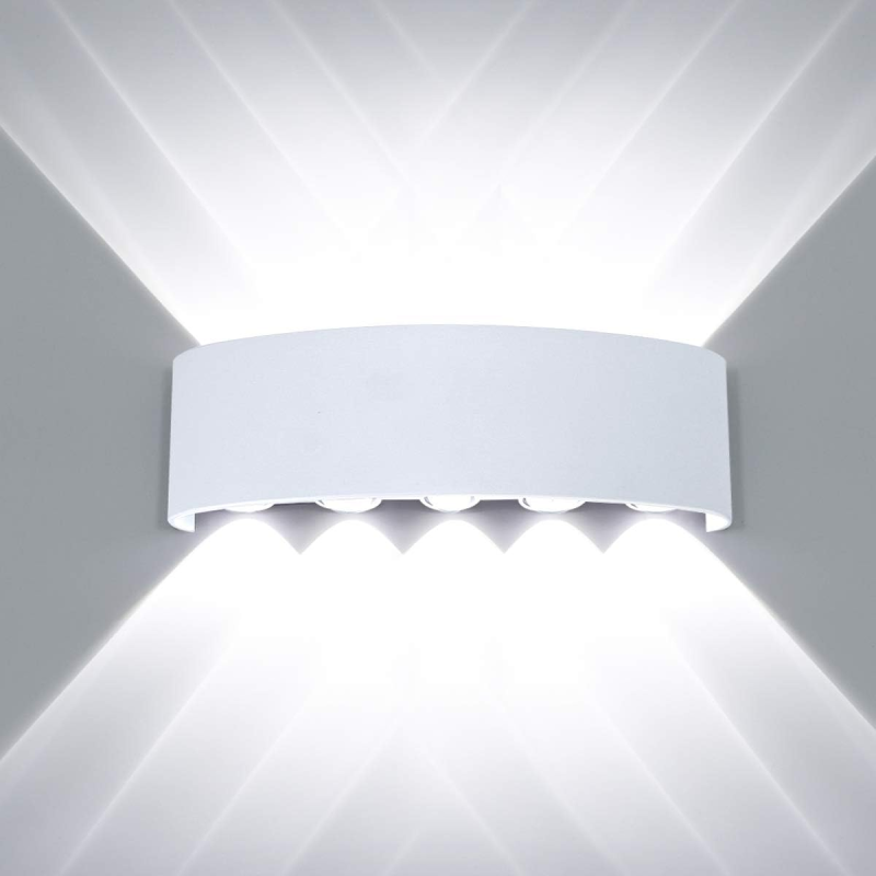Aplica LED de fatada alba 12W