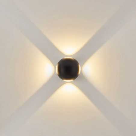 Aplica LED de fatada 4 zone lumina calda 12W