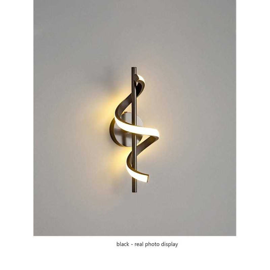 Aplica LED CCT neagra 12W