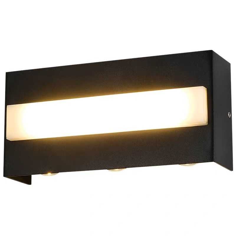 Aplica LED de fatada negru 8W