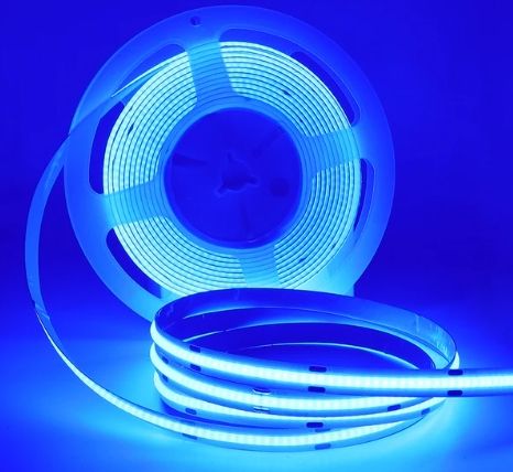 Rola 5m Banda LED COB Albastru 12V - 320 led/m, 10W/m