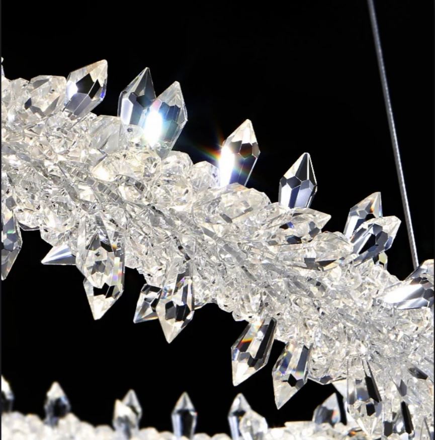 Lustra Led cu cristale moderna 190W