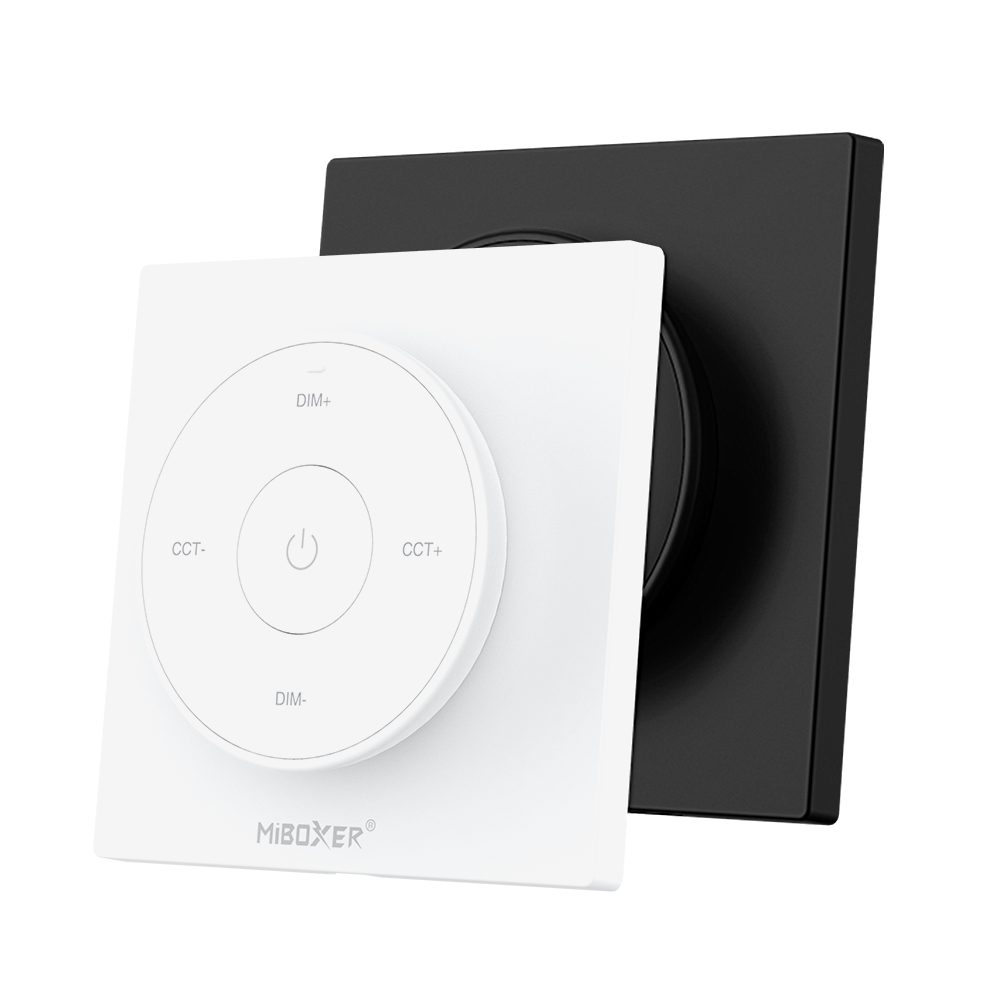 Variator de perete cu telecomanda detasabila MiLight RF alba