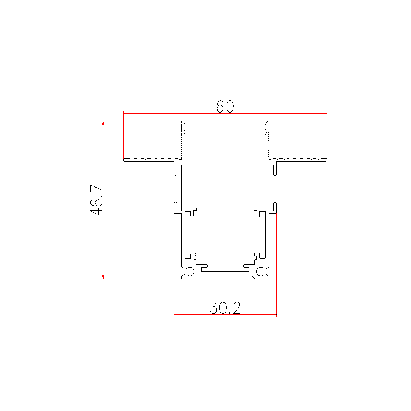 Sina magnetica incastrata ST - 1m