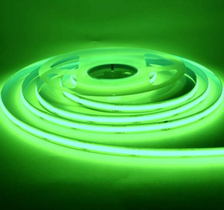Rola 5m Banda LED COB Verde 12V - 320 led/m, 9W/m